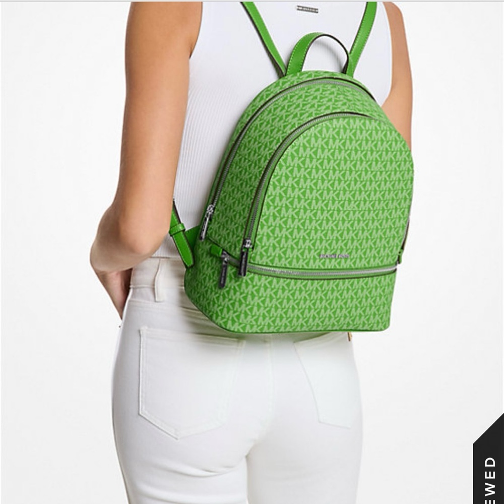 Michael Kors Green Backpack - Picture 2 of 4